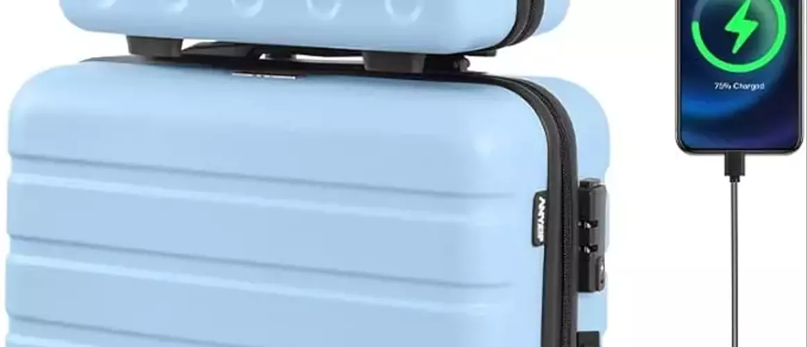 AnyZip Suitcase: Elevate Travel with Charging, TSA Lock, Durable Design