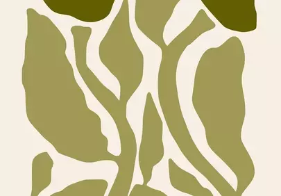 Stunning Abstract Botanical Art Print for Modern Decor