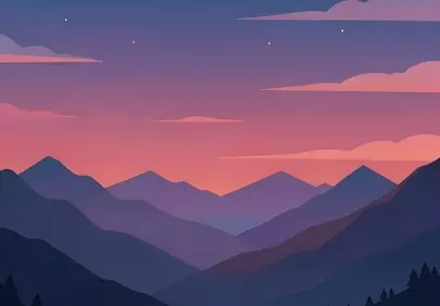 Breathtaking Mountain Twilight: A Serene Alpine Panorama