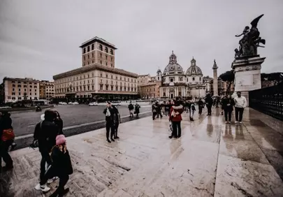 Iconic Rome: A Grand Perspective of Piazza Venezia