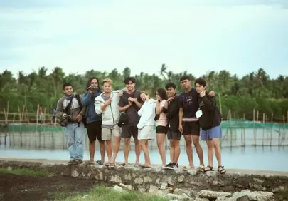 Vibrant Group Adventures: Friends United by the Water's Edge