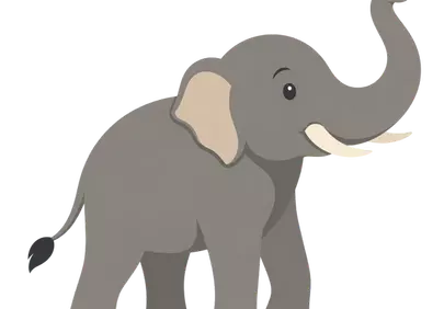 Charming Elephant with Leaf: A Symbol of Nature's Gentle Giant