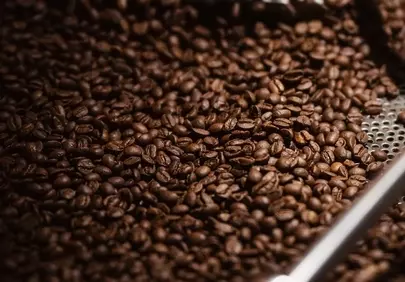 Rich Coffee Beans: A Macro View of Dark Roast Perfection