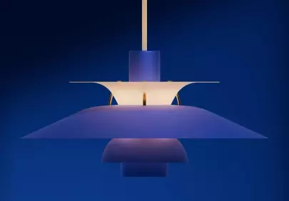 Stunning Blue Pendant Light: Modern Illumination Design