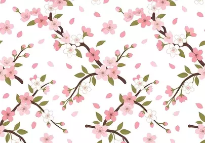 Vibrant Spring Bloom: Seamless Floral Pattern Design