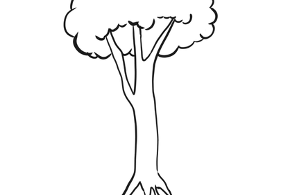 Minimalist Tree Silhouette: Nature's Iconic Outline
