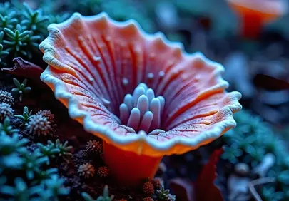 Enchanting Orange Mushroom Bloom: Nature's Miniature Marvel