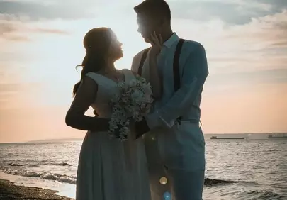 Romantic Sunset Beach Wedding: A Couple's Love Story