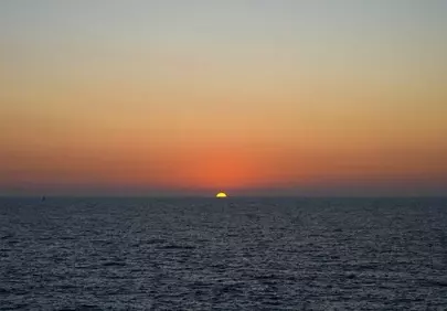 Breathtaking Mediterranean Sunset: Serene Ocean Twilight