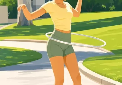 Vibrant Hula Hoop Workout: Healthy Outdoor Fun