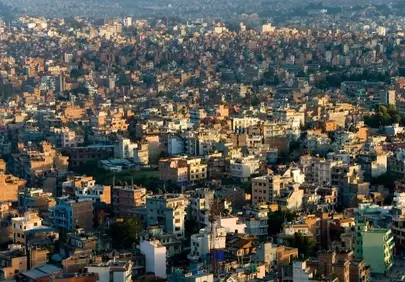 Breathtaking Kathmandu Valley: Sunrise Over a Dense Urban Canvas