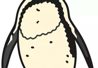 Charming Cartoon Penguin: Adorable Wildlife Illustration for Kids