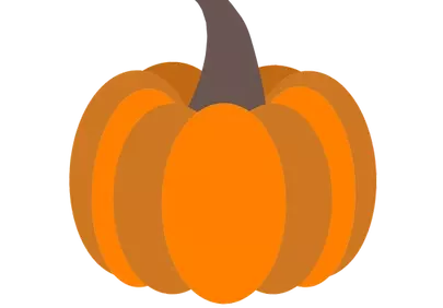 Vibrant Autumn Pumpkin: Minimalist Harvest Design