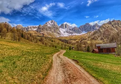 Breathtaking Dolomites: Serene Path to Alpine Majesty