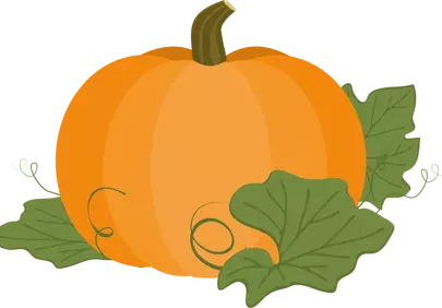 Vibrant Autumn Pumpkin: A Harvest Celebration Illustration