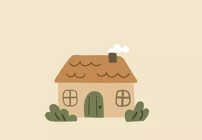 Charming Cartoon Hut: A Cozy Countryside Retreat