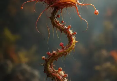 Enchanting Alien Plant: Adorable Whimsical Monster with Big Eyes