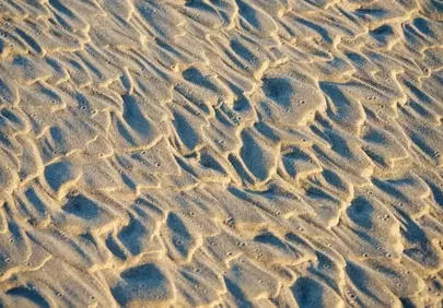 Mesmerizing Sunset Sand Patterns on Pacific Northwest Beach