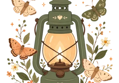 Enchanting Vintage Lantern: Whimsical Woodland Glow