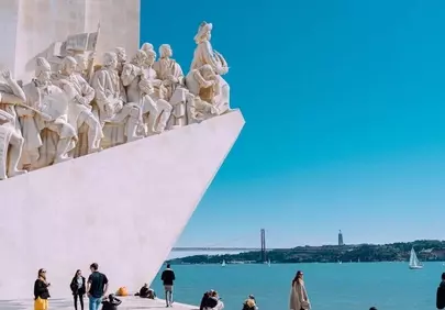 Iconic Lisbon Landmark: Monument to the Discoveries on a Sunny Day