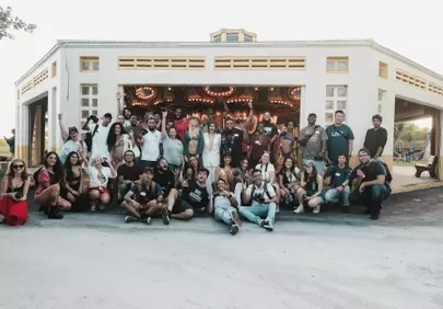 Vibrant Group Portrait: Celebrating Unity and Joyful Moments