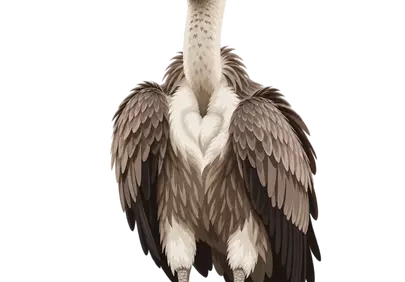 Majestic Griffon Vulture: A Striking Illustration of Nature's Scavenger
