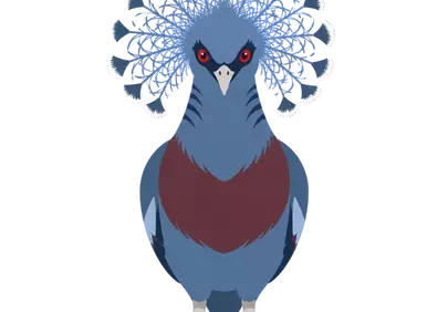 Majestic Victoria Crowned Pigeon: A Royal Blue Wonder
