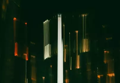 Vibrant City Streaks: Abstract Night Lights