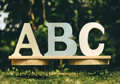 Vibrant Wooden Alphabet: Fun Learning in Nature