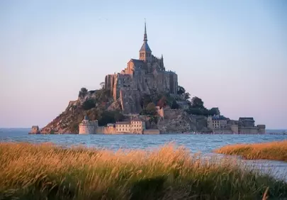 Enchanting Mont Saint-Michel Sunset: A Medieval French Masterpiece