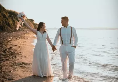 Breathtaking Sunset Beach Wedding: A Love Story Unfolds