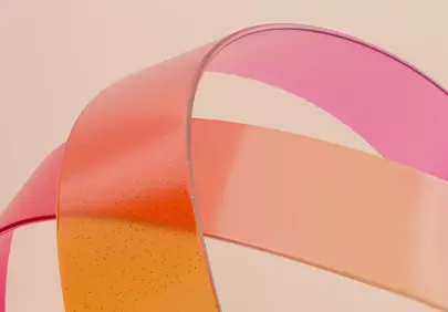 Vibrant Abstract Ribbons: A Playful Gradient Wallpaper