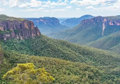 Breathtaking Blue Mountains Vista: A Journey Through Australian Wilderness