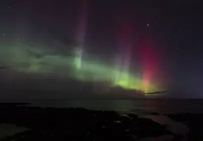 Breathtaking Northern Lights Over Norwegian Sea