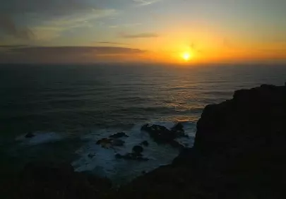 Dramatic Azores Sunset: Ocean's Golden Glow