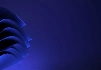 Stunning Blue Waves: Abstract 3D Render Design