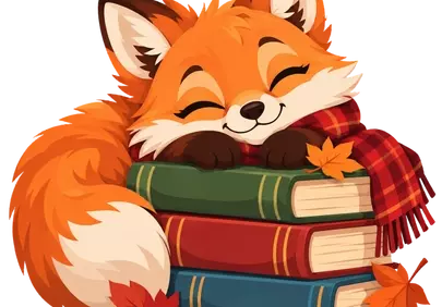 Charming Autumn Fox Dreams on Books