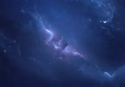 Stunning Purple Nebula: Cosmic Fantasy in Dark Space