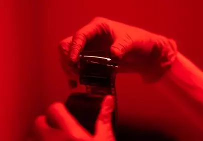 Darkroom Magic: Developing Film Under Red Light