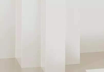 Minimalist White Architecture: Abstract Geometric Forms in 3D