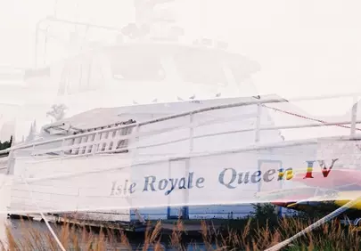 Ghostly Reflection: Isle Royale Queen IV
