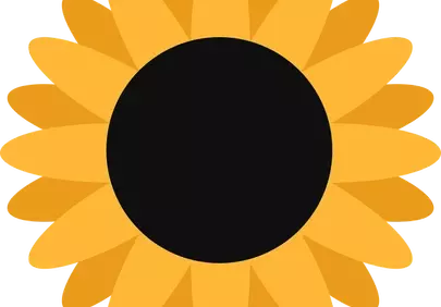Vibrant Minimalist Sunflower: A Touch of Summer Sunshine