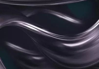 Hypnotic Metallic Waves: Abstract 3D Render Design