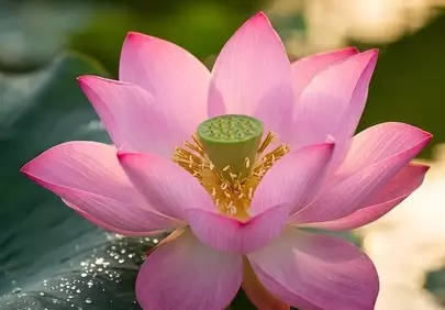 Stunning Pink Lotus: Serenity in Bloom