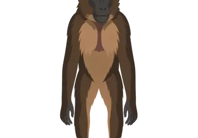 Charming Cartoon Monkey: Expressive Wildlife Mascot