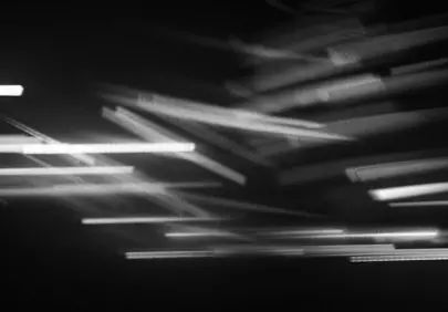 Dynamic Light Trails: Abstract Black and White Motion