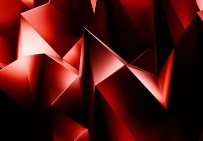 Fiery Red Geometry: Dynamic Abstract Wallpapers