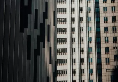 Striking Urban Symphony: Modern Skyscraper Facades