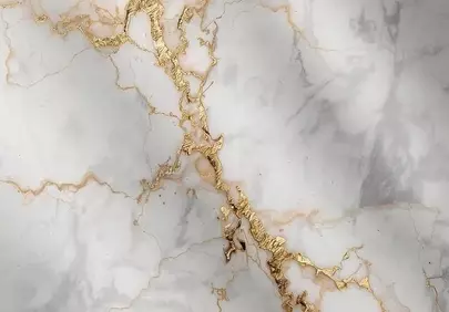 Stunning White & Gold Marble: Luxurious Abstract Background