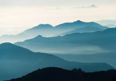 Breathtaking Himalayan Layers: Misty Dawn Over Annapurna